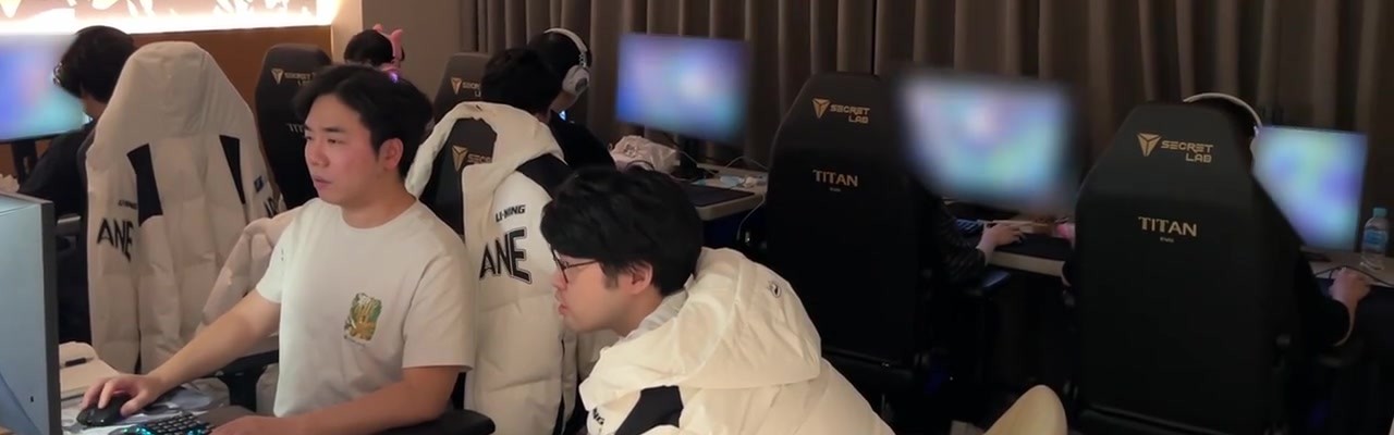 TES官方分享全员积极训练备战视频：明天加油！