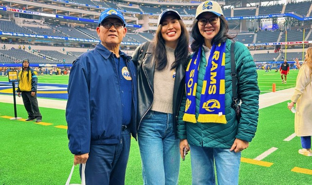 🏈x🏐著名排球教练郎平及家人作客公羊队主场观看比赛