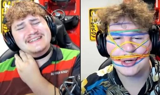 玩挺花啊你！主播为速通吃泻药 用电击项圈惩罚自己